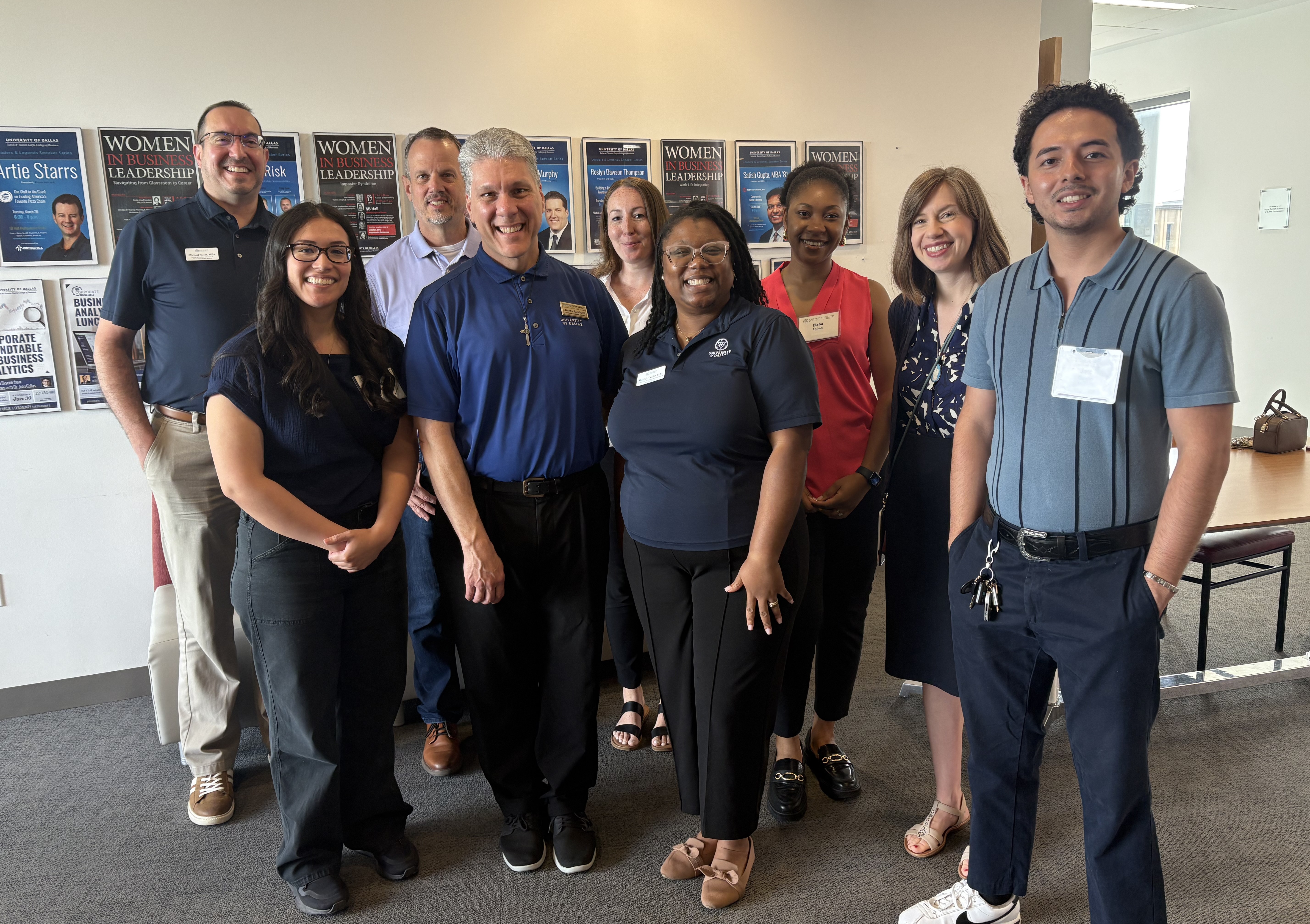 Group at the University of Dallas Gupta College of Business